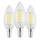 Set med 3 LED-lampor C35 E14, 2,2 W, 230 V, 2700 K - Eglo 110439