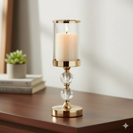 Set med 3 LED-ljus BRILLO LED/3xAAA krämfärgade + fjärrkontroll