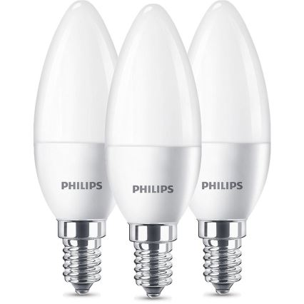 Set med 3x LED-lampa Philips E14/5,5W/230V 2700K