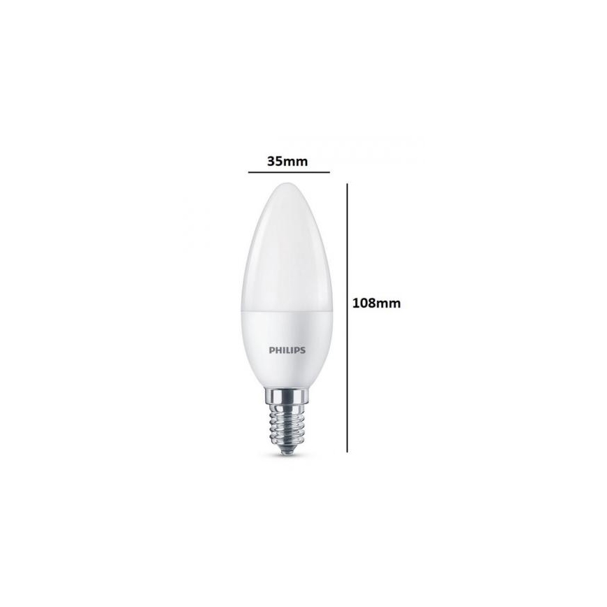 Set med 3x LED-lampa Philips E14/5,5W/230V 2700K