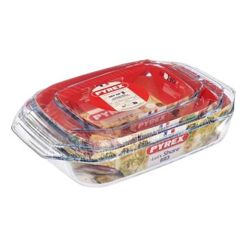 Set med 3 ugnsformar PYREX 1,4/3/4 l