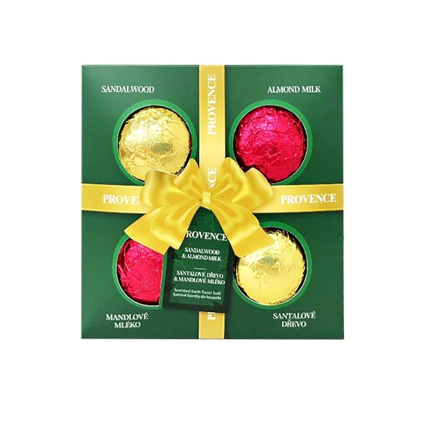 Set med 4 brusande badbomber PROVENCE
