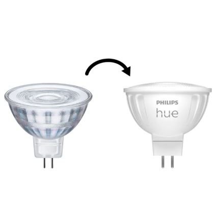 4-pack med dimbara LED-lampor Philips Hue WHITE AMBIANCE GU5,3/MR16/5,1W/12V 2200-6500K