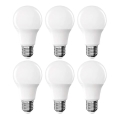 Set med 6 LED-lampor A60, E27, 8,8 W, 230 V, 4000 K