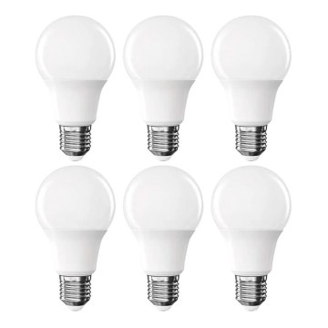 Set med 6 LED-lampor A60, E27, 8,8 W, 230 V, 4000 K