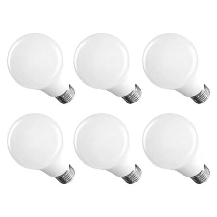 Set med 6 LED-lampor A60, E27, 8,8 W, 230 V, 4000 K