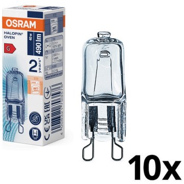 Set om 10 ugnslampor HALOPIN G9/40W/230V 2700K - Osram