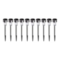 SET OM 10x LED Solcellslampa LED/0,06W/1,2V 6000K IP44 40 mAh