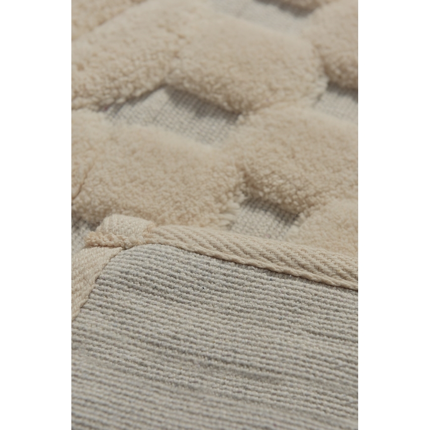 Set om 2 badrumsmattor BAMBI 60 x 100 cm beige