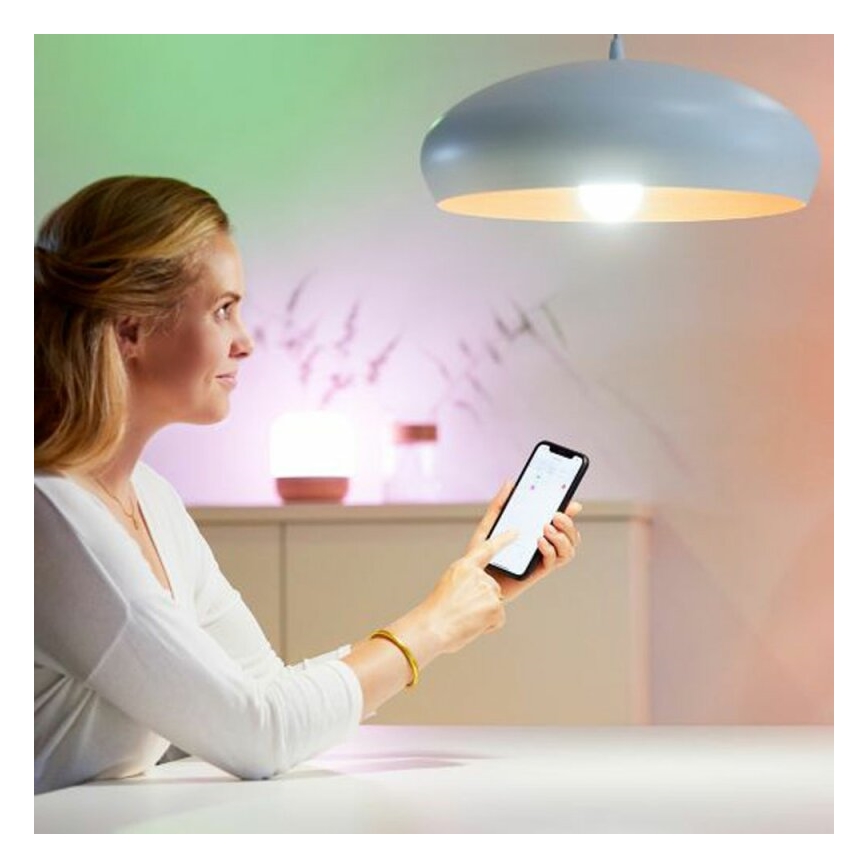 Set om 2 dimbara LED-lampor A60 E27/9W/230V 2700K Wi‑Fi + fjärrkontroll - WiZ