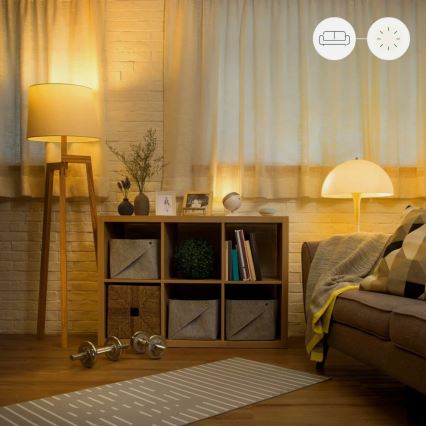 Set om 2 dimbara LED-lampor A60 E27/9W/230V 2700K Wi-Fi + fjärrkontroll - WiZ