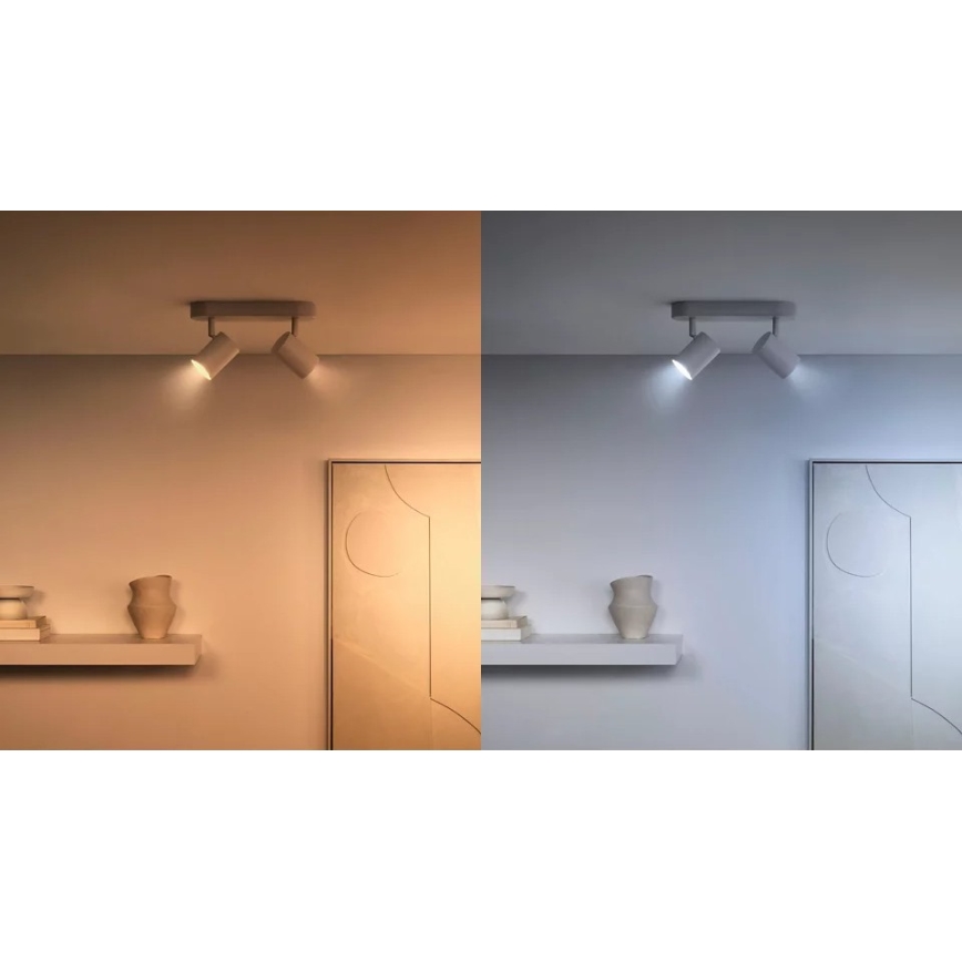 Set om 2 dimbara LED-spotar med rörelsesensor PAR16 GU10/4,7W/230V 2700-6500K CRI 90 Wi-Fi - WiZ