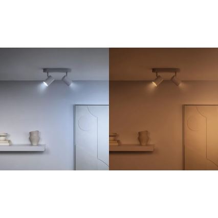 Set om 2 dimbara LED-spotar med rörelsesensor PAR16 GU10/4,7W/230V 2700-6500K CRI 90 Wi-Fi - WiZ