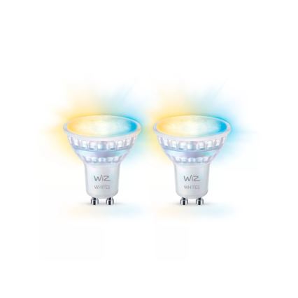 Set om 2 dimbara LED-spotar med rörelsesensor PAR16 GU10/4,7W/230V 2700-6500K CRI 90 Wi-Fi - WiZ