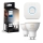 Set om 2 dimbara LED-lampor Philips Hue White Ambiance GU10/4,2W/230V 2200-6500K + Hue Bridge