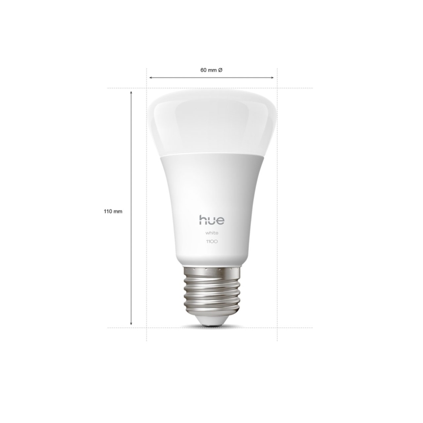 Set om 2 dimbara LED-lampor Philips Hue WHITE E27/9,5W/230V 2700K