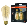 Set om 2 dimbara LED-lampor, vintage filament, E27-sockel, 4,8W, 230V, 2200K - Osram