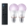 Set om 2 dimbara LED RGB-lampor Philips SMART A60 E27/8,5W/230V 2200-6500K + fjärrkontroll