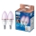 Set om 2 dimbara LED RGB-lampor Philips SMART C37 E14/4,9W/230V 2200-6500K CRI 90