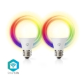 Set om 2 dimbara LED RGBW-lampor SmartLife E27/9W/230V Wi-Fi 2700-6500K