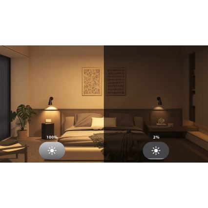 Set om 2 dimbara Philips Hue WHITE LED-lampor E27/7W/230V 2700K