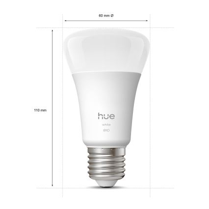 Set om 2 dimbara Philips Hue WHITE LED-lampor E27/7W/230V 2700K