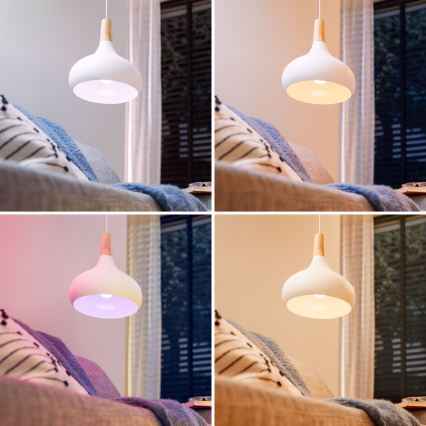 Set om 2 dimbara LED RGB-lampor Philips SMART C37 E14/4,9W/230V 2200-6500K CRI 90