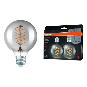 Set om 2 LED-dimbara vintage filament-glödlampor E27/7,8W/230V 1800K - Osram