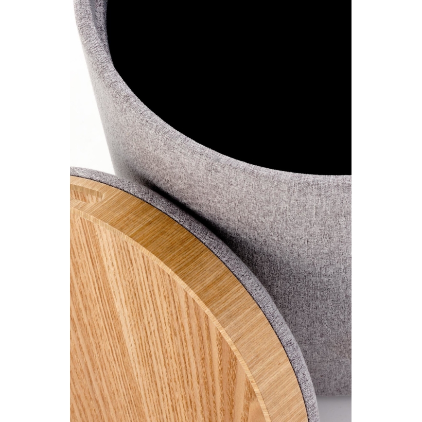 Set om 2 pallar AVIKO Ø 38/45 cm, grå/beige