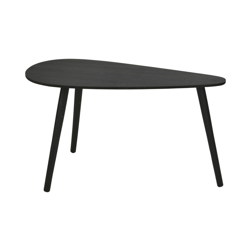 Set om 2 soffbord SOLE 60/80x30/40 cm svart
