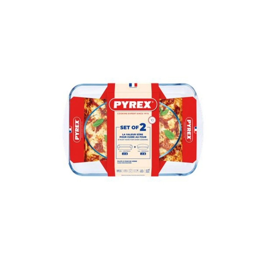Set om 2 ugnsformar PYREX 3,7/2,2 l