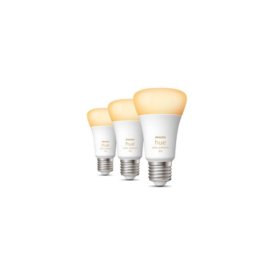 3-pack dimbara LED-lampor Philips Hue WHITE AMBIANCE A60 E27/6W/230V 2200-6500K