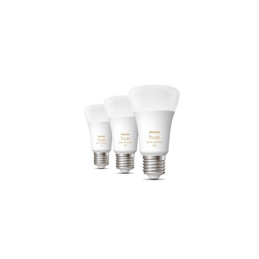 3-pack dimbara LED-lampor Philips Hue WHITE AMBIANCE A60 E27/6W/230V 2200-6500K