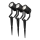 Set om 3 dimbara utomhuslampor LED RGBW SmartLife LED/3W/230V IP65 Wi-Fi Tuya svart