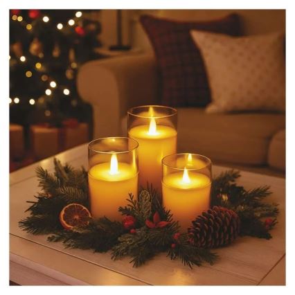 Set om 3 LED-ljus LED/6xAA