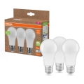 Set om 3 LED‑glödlampor i återvunnen plast A100 E27/14W/230V 4000K - Osram