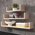 Set om 3 vägghyllor TRIO 40/60/80 x 11 x 18 cm, sonoma-ek
