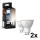 Set om 4 dimbara LED-lampor Philips Hue WHITE AMBIANCE GU10/4,2W/230V 2200-6500K