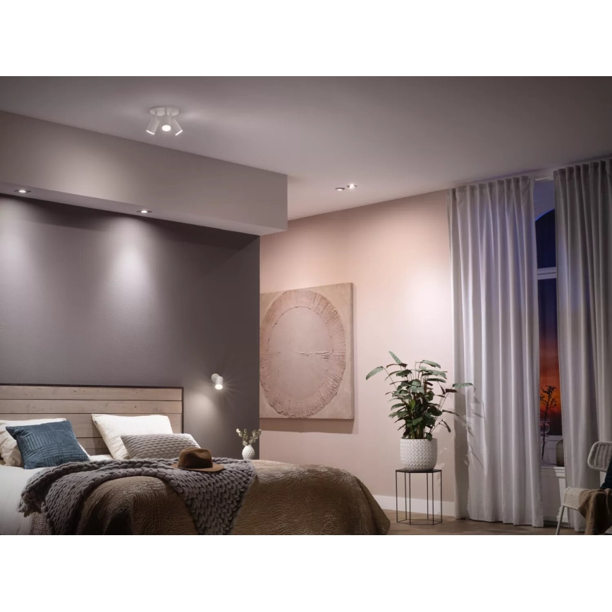 Set om 4 dimbara LED-lampor Philips Hue WHITE AMBIANCE GU10/4,2W/230V 2200-6500K