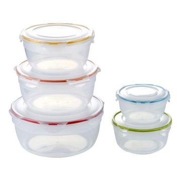 SET OM 5x Matförvaringsburk LOCK