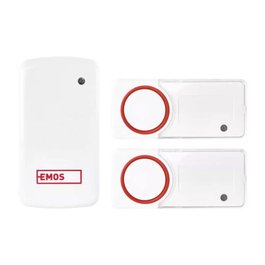 SET Trådlös ringklocka för vägguttag  + 2x knapp 230V IP44
