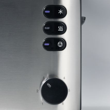 Severin AT 2515 - Brödrost för två skivor 1000W/230V rostfritt stål/svart
