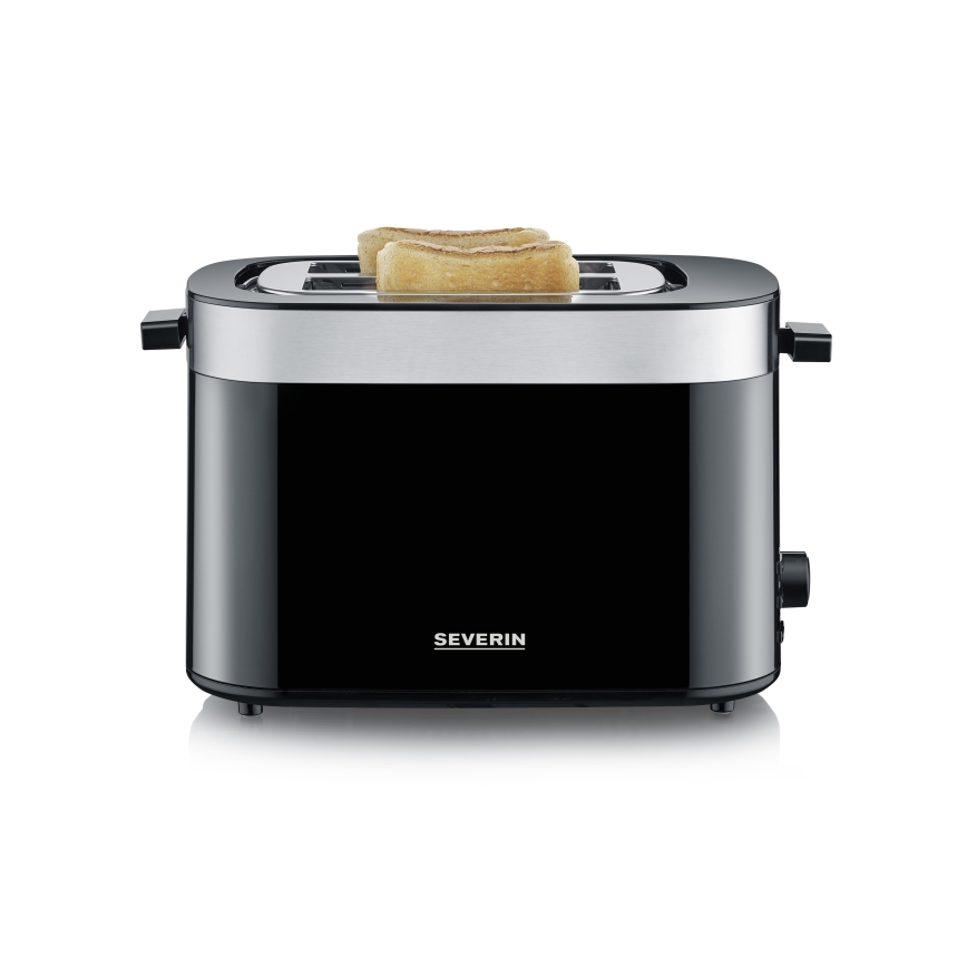 Severin AT 9264 - Brödrost med två fack 800W/230V rostfritt stål/svart