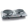 Severin DK 1014 - Dubbel kokplatta 2500W/230V rostfritt stål