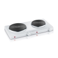 Severin DK 1042 - dubbel kokplatta 2500 W/230 V vit