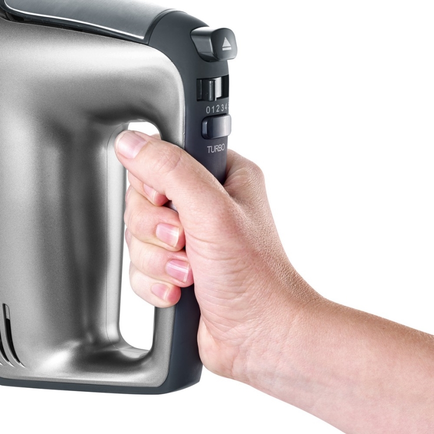 Severin HM 3832 - Handmixer 400 W/230 V, rostfritt stål/svart
