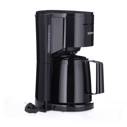 Severin KA 9306 - Kaffebryggare med termoskanna 1 l 1000W/230V svart