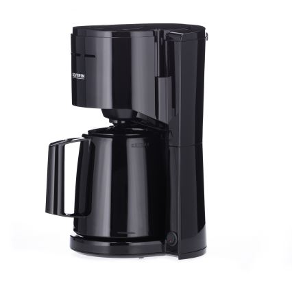 Severin KA 9306 - Kaffebryggare med termoskanna 1 l 1000W/230V svart