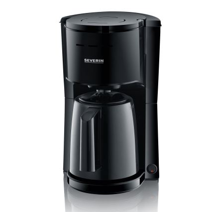 Severin KA 9306 - Kaffebryggare med termoskanna 1 l 1000W/230V svart