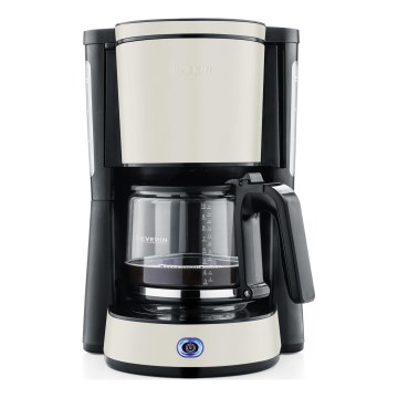 Severin KA 9575 - Droppkaffebryggare 1000W/230V beige/svart